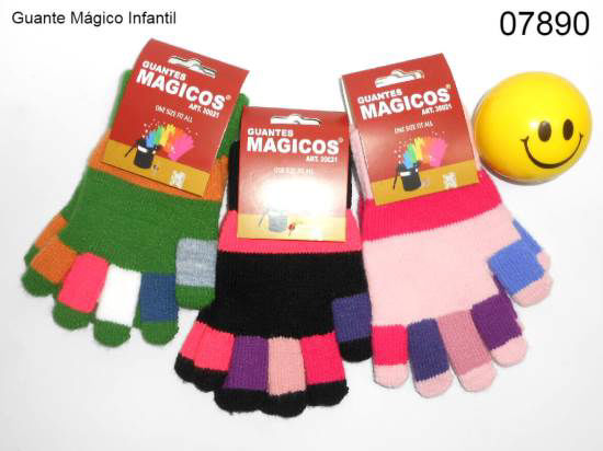 Imagen de GUANTE MAGICO INFANTIL RAYAS COLORES 5.24